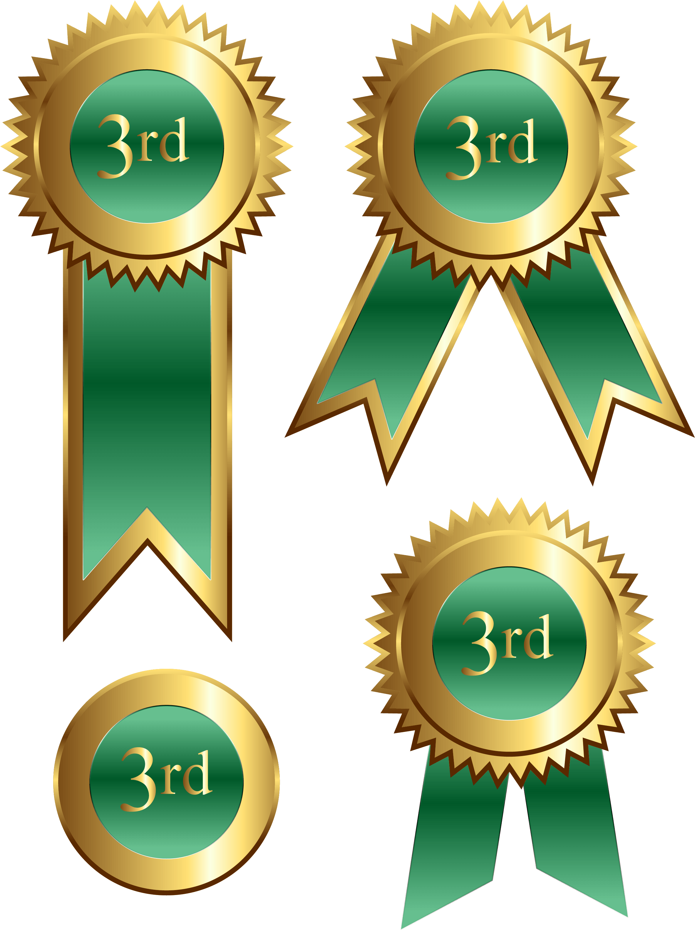 Download Transparent Prize Ribbon Png 3rd Place Ribbon Png ClipartKey