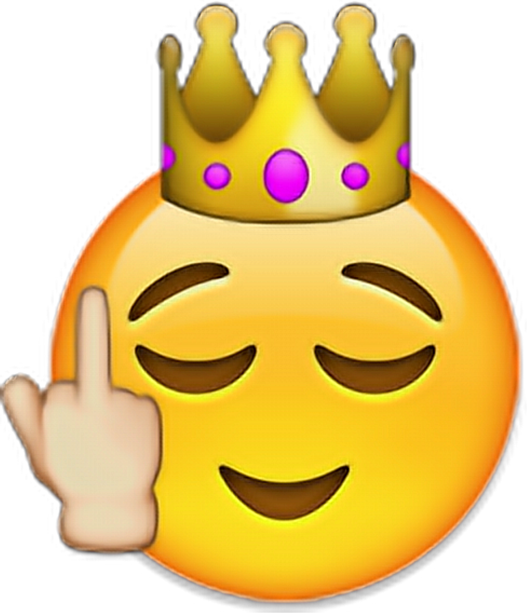 Download Crown Iphone Emoji Clipart , Png Download - Emoji Iphone Fuck