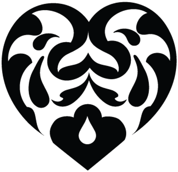 Download Transparent Fancy Heart Png - Vector Hearts - ClipartKey