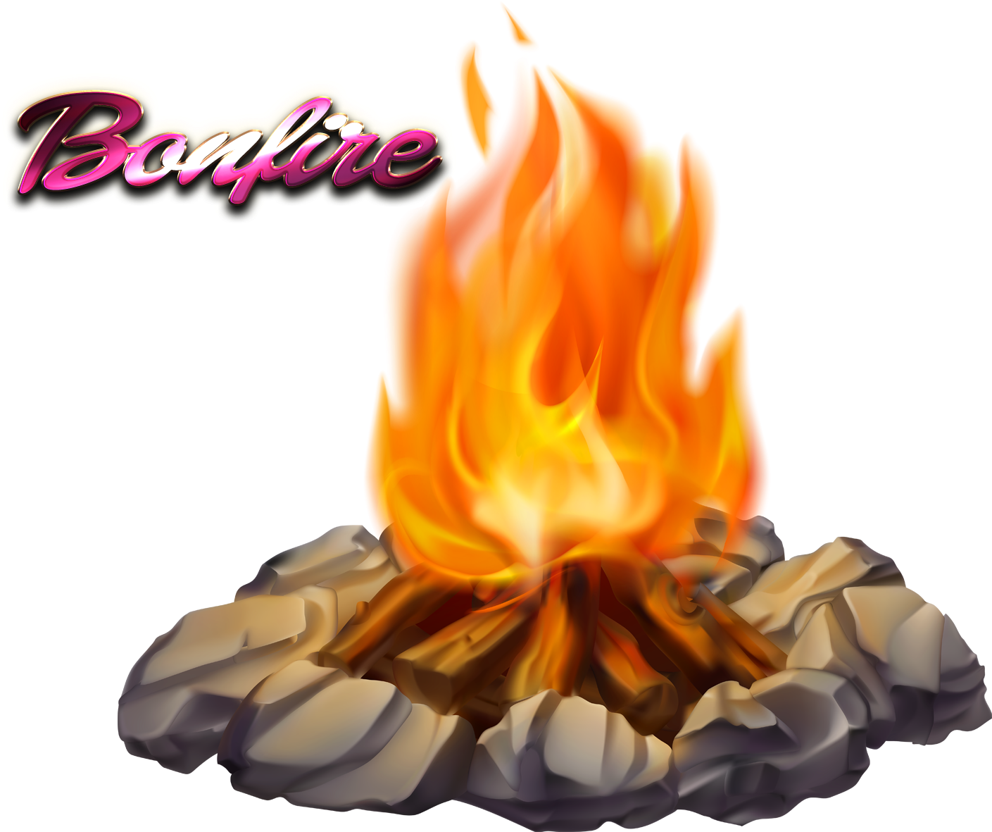 Download Campfire Bonfire Camping Clip Art - Transparent Background ...