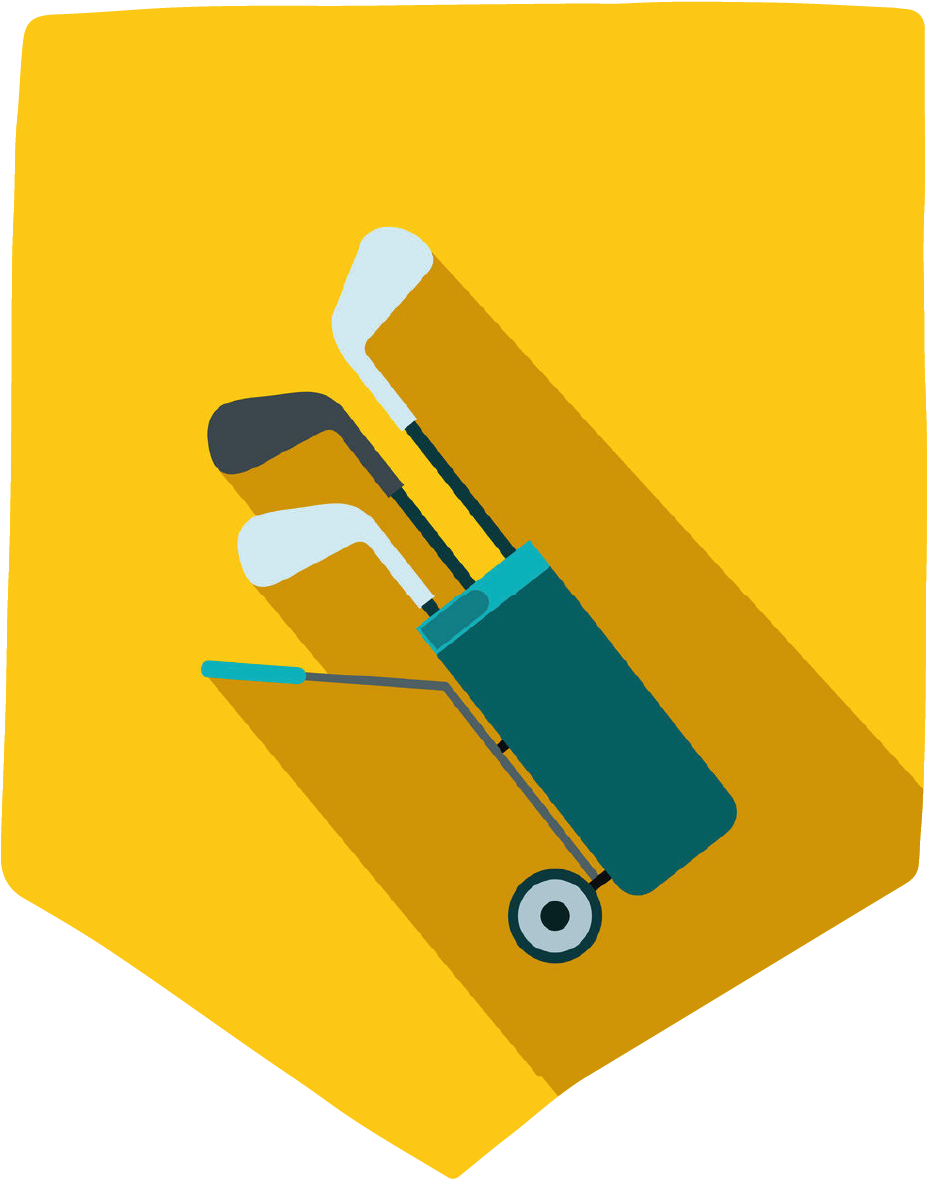 Download Yellow Golf Bag - Golf - ClipartKey