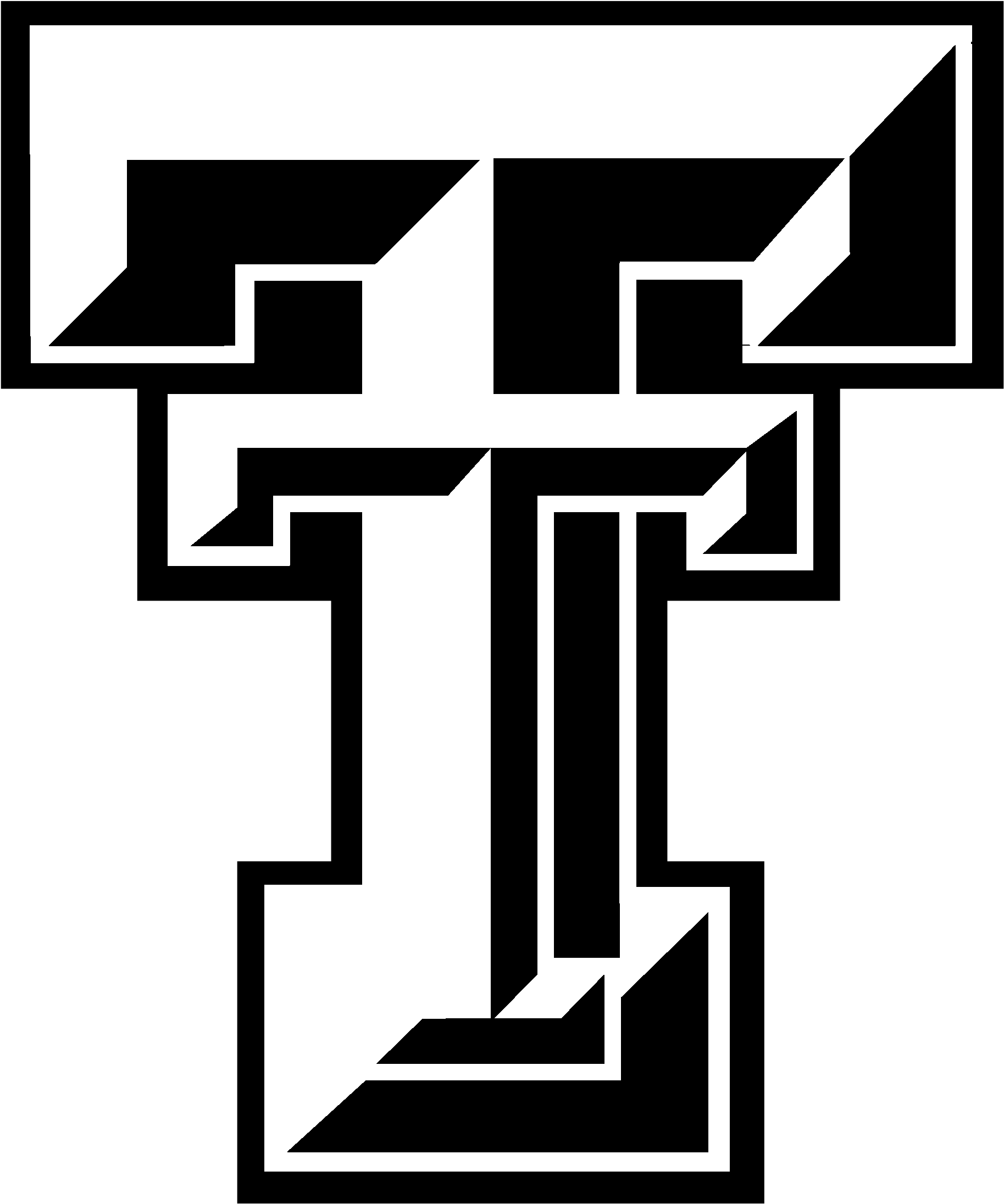 Download Texas Clipart Svg - White Texas Tech Logo - ClipartKey