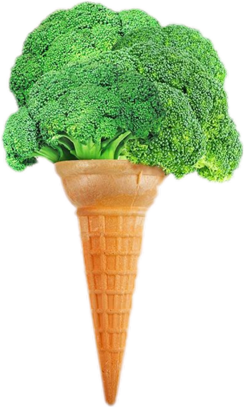 Download Freetoedit Scbroccoli Broccoli - Vegetable Ice Cream Png ...