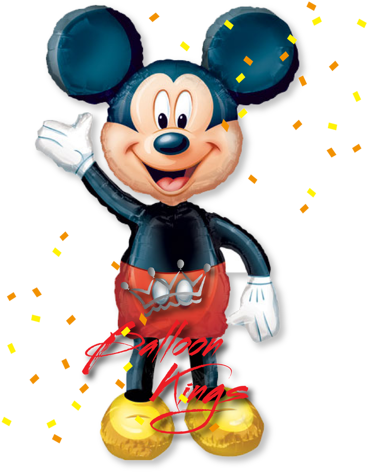 Download Mickey Mouse Airwalker - Mickey Mouse With Balloons Png ...