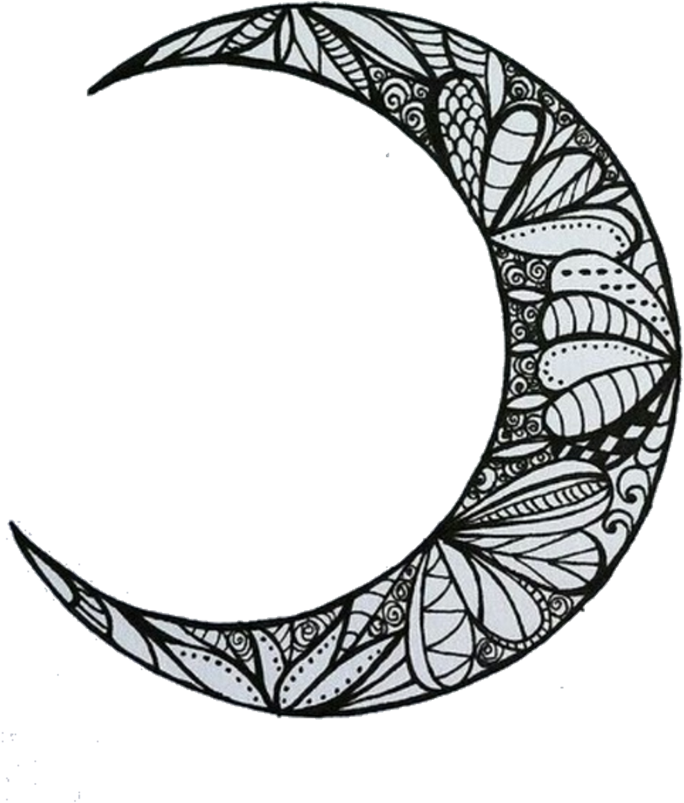 Download Transparent Moon Drawing Png - Moon Drawing Png - ClipartKey