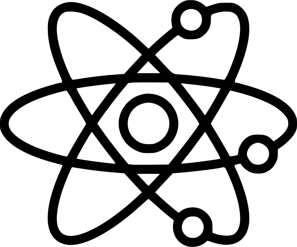 Download Transparent Atom Png - Science Black And White Clipart ...