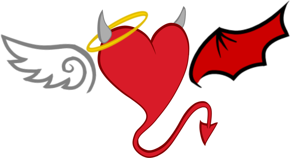 Download Devil Demon Drawing Clip Art - Devil Heart - ClipartKey