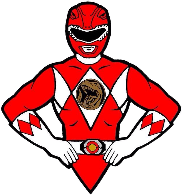 Download Power Rangers - Power Ranger Red Cartoon - ClipartKey