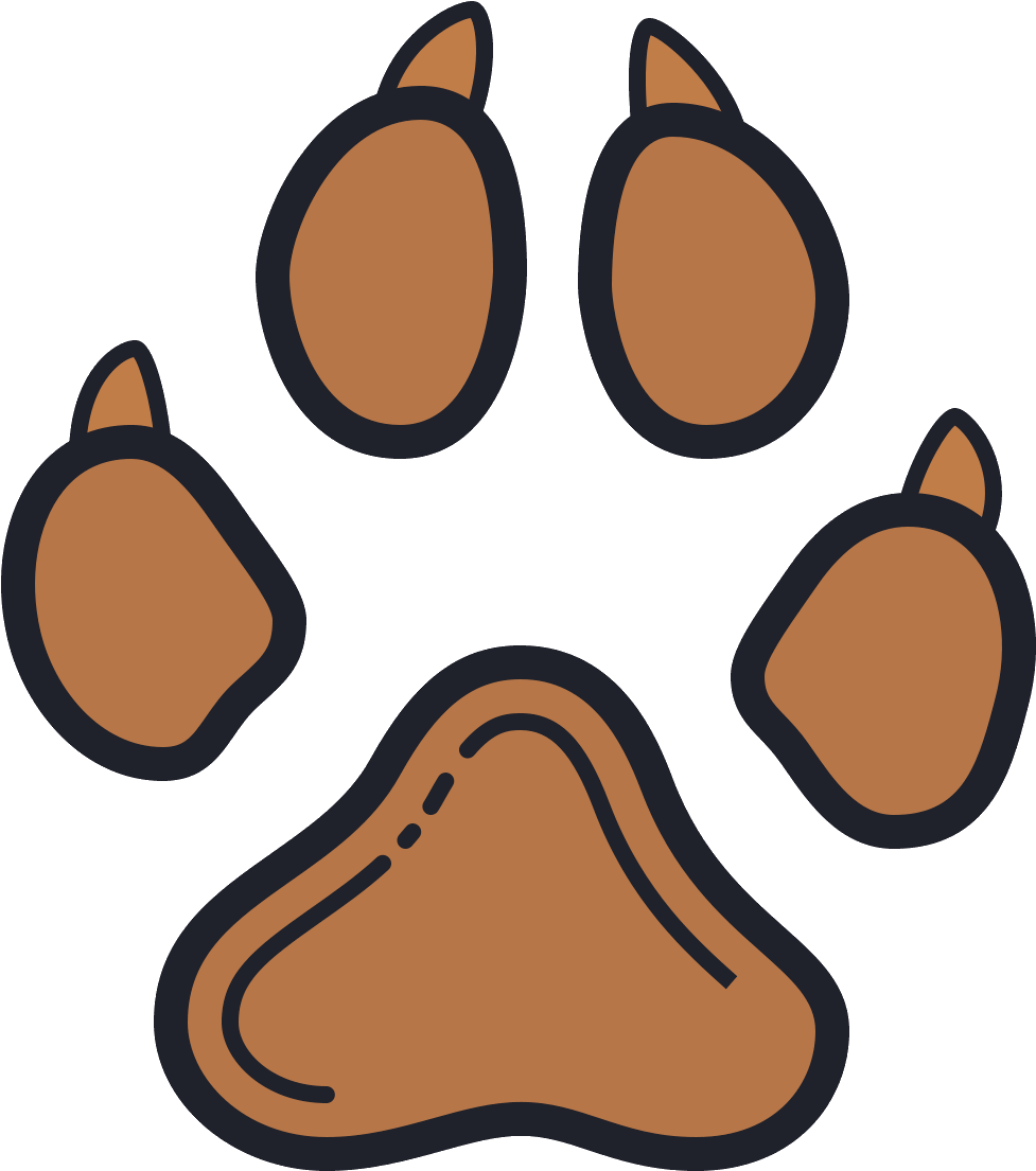 Download Dog Cat Paw Silhouette Clip Art - Dog Paw Icon Transparent ...