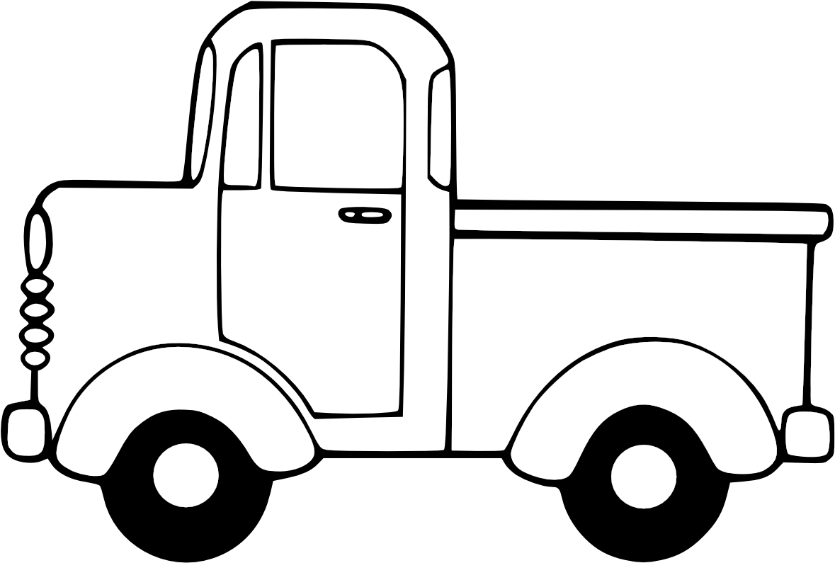 Download Cliparthot Of Semi Trucks - Pickup Truck Clipart Black And ...