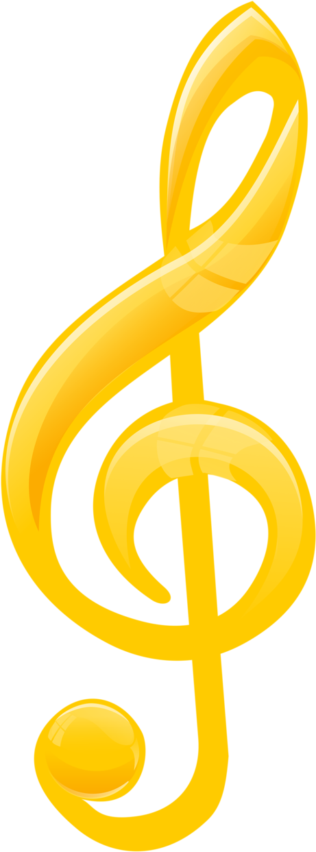 Download Gold Music Note Clipart , Png Download - Yellow Music Note Png ...