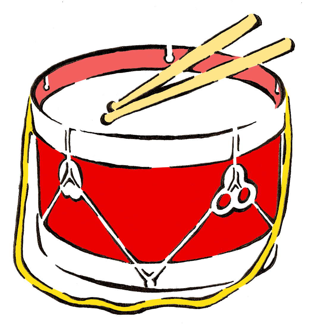 Download Red Drum Clip Art - Drums Drawing Png - ClipartKey