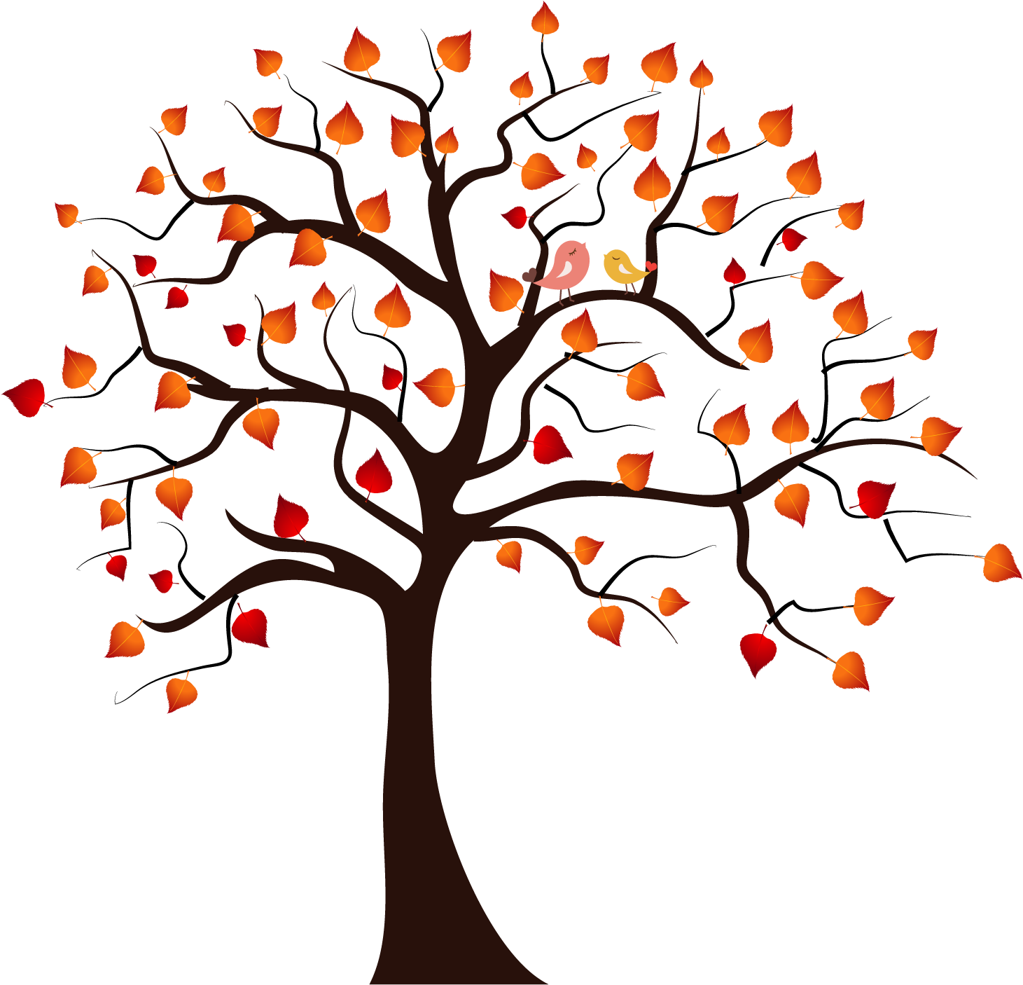 Download Transparent Fall Tree Clip Art - ClipartKey