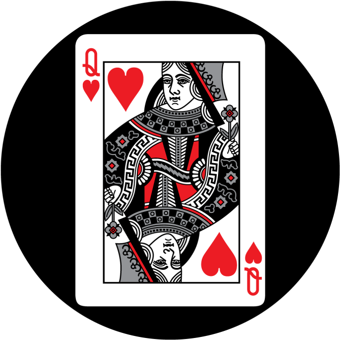 Download Queen Of Hearts Card Png - Queen Card - ClipartKey