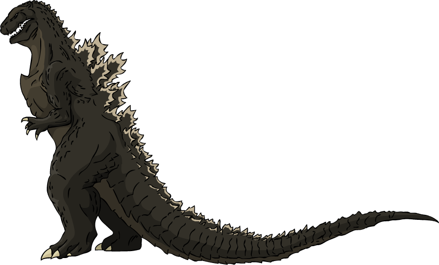 Download Transparent Godzilla Png - Draw Godzilla Side View - ClipartKey