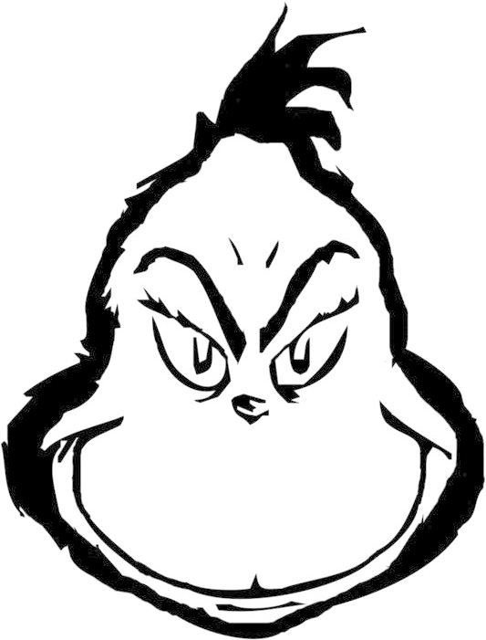 Download Grinch Clip Art Black And White Transparent Png - Grinch ...