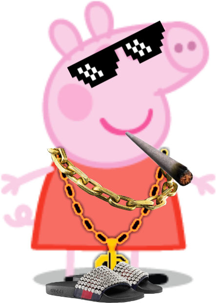 Download #freetoedit Thug Peppa Pig - Peppa Pig Profile Icon - ClipartKey