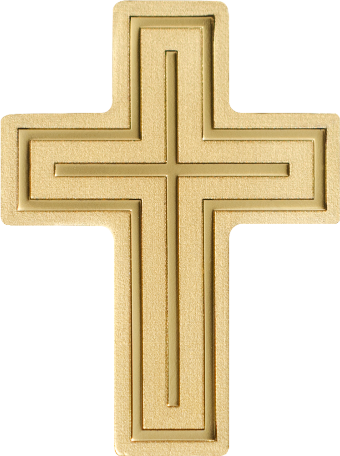 Download Golden Cross Png Golden Crucifix Clipartkey