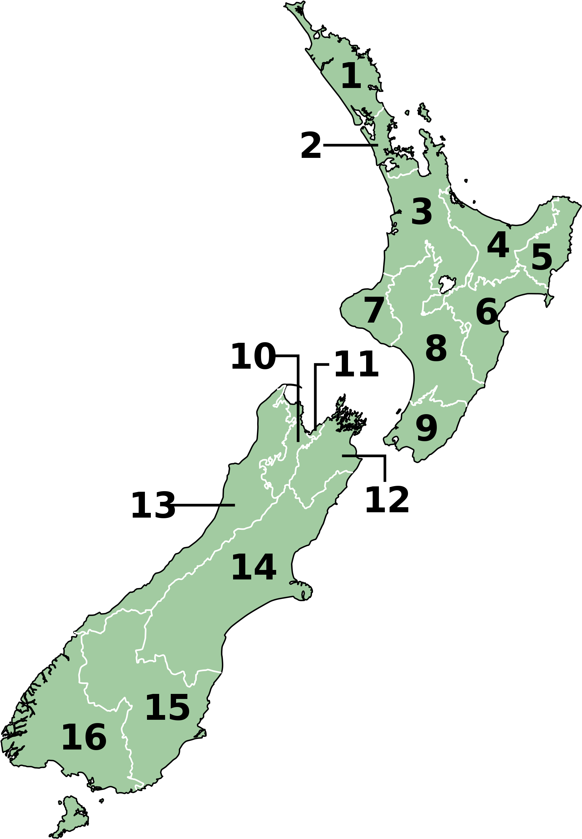 Download Map Of New Zealand - ClipartKey