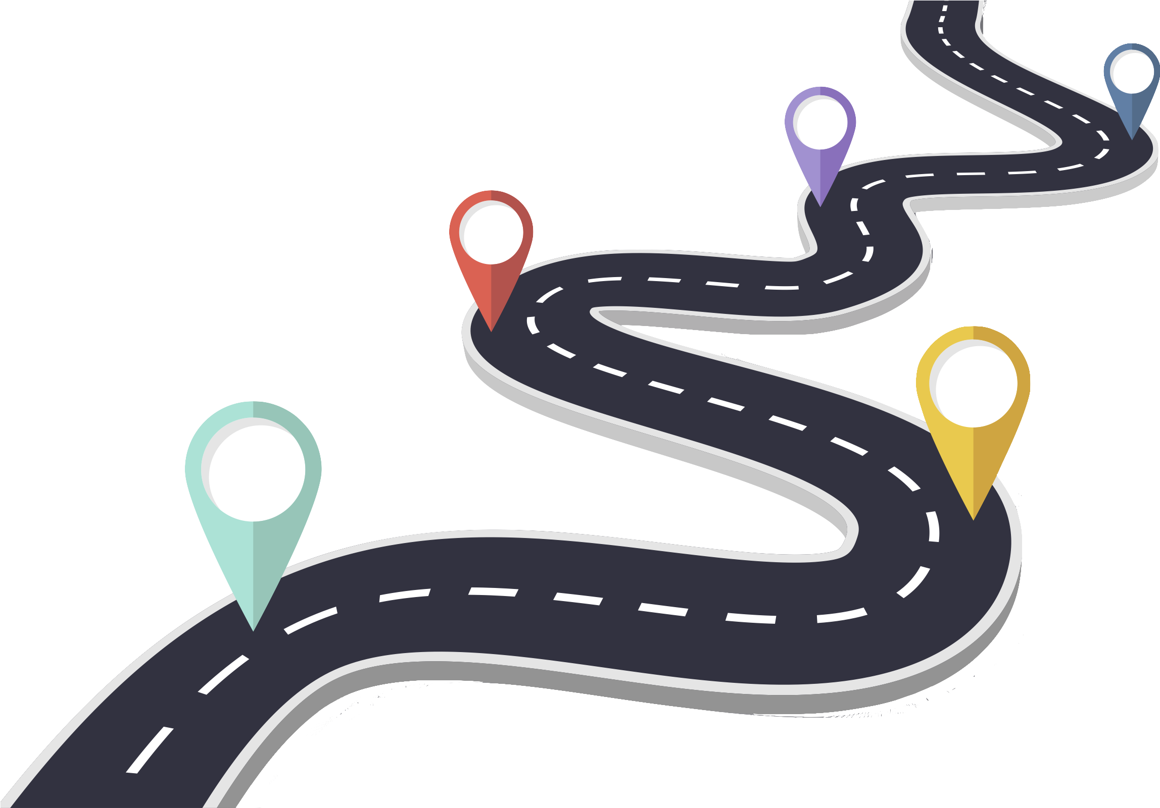 Transparent Winding Roads Clipart Cartoon Road Trip Map Hd Png Images ...