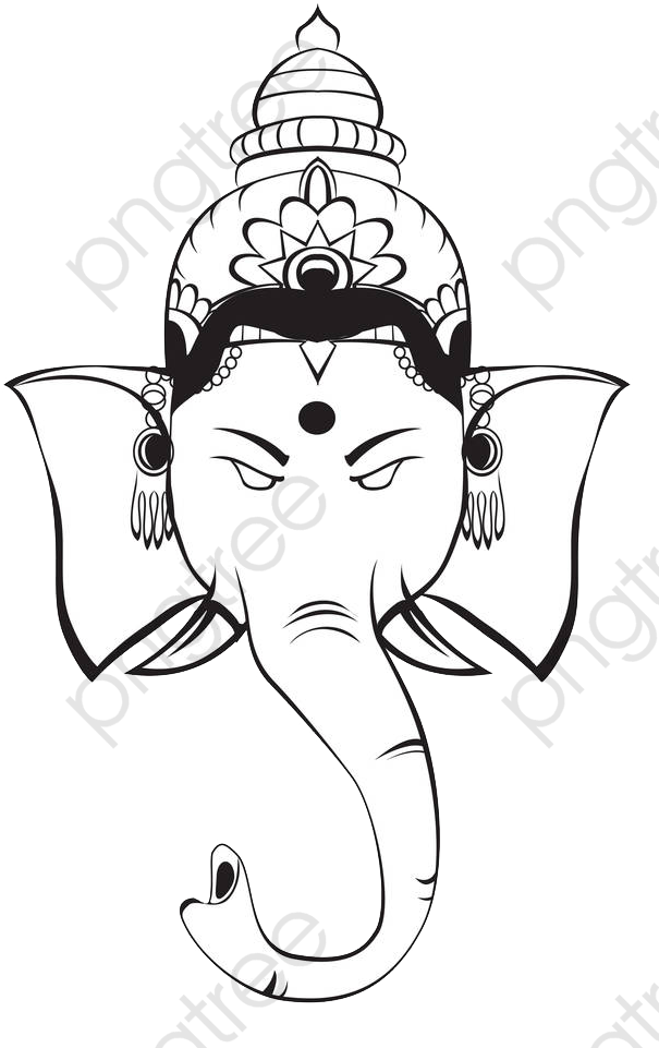 Download Ganesha Illustration Drawing Lord - Ganesha Clipart Black ...