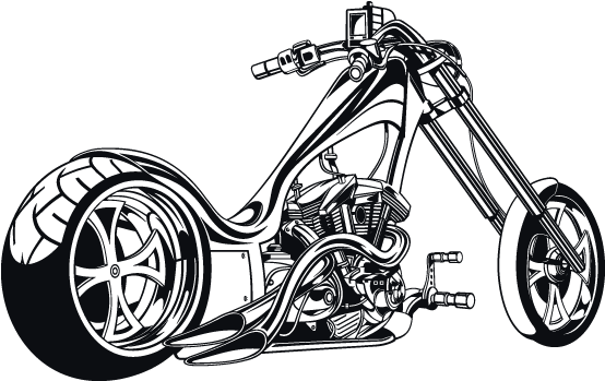 Download Motorcycle Clipart Bagger - Motos Chopper Png - ClipartKey