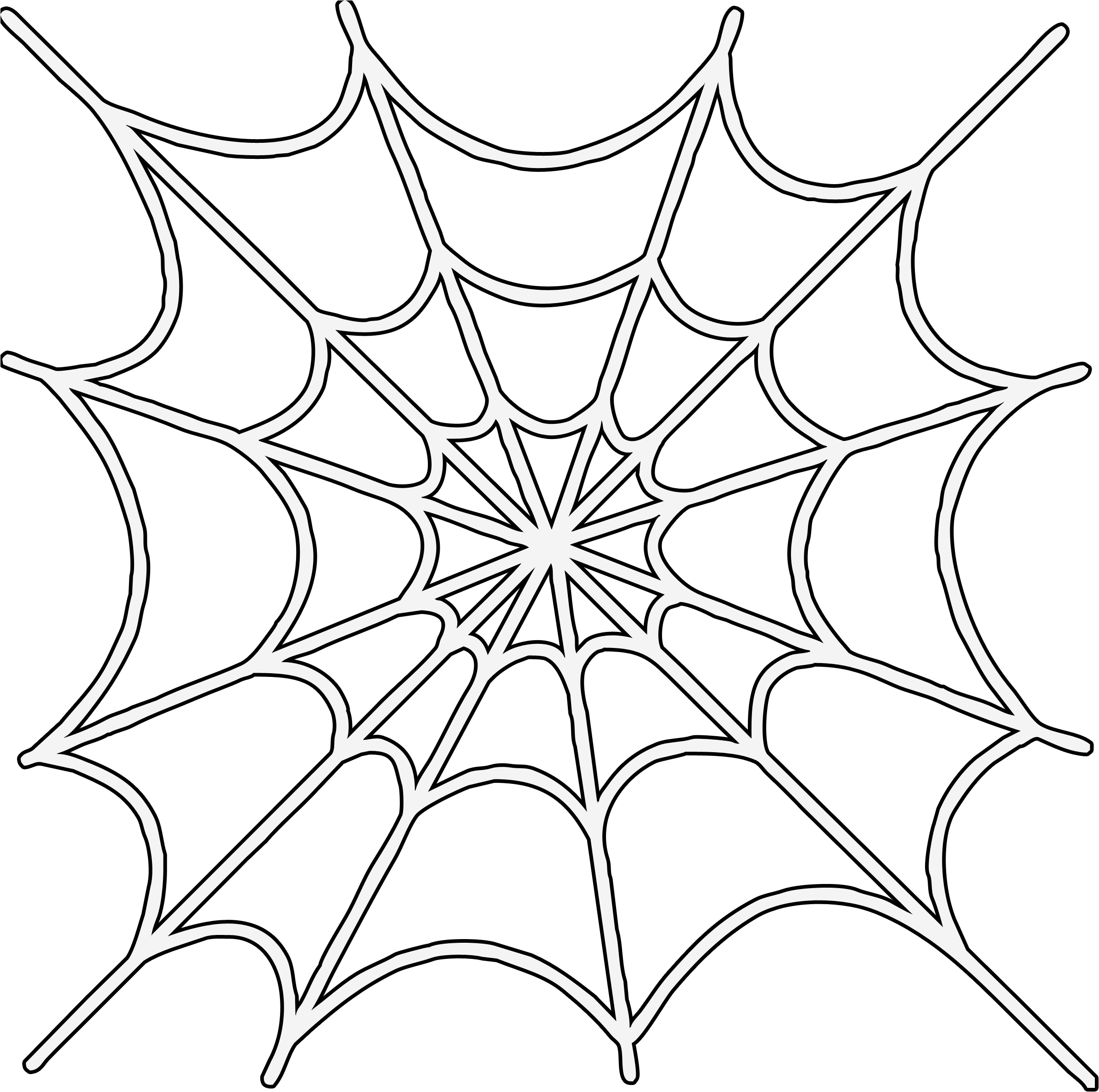 Download Spider Man Web Drawing - ClipartKey