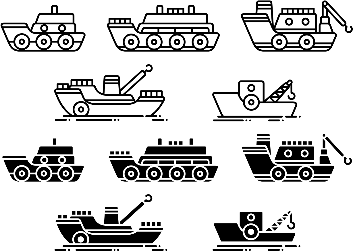 Download Tugboat Vector Icons Tugboat Clipartkey 4244