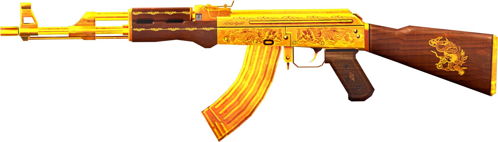 Ak 47 gold. Ak47 золотой. Автомат без фона.