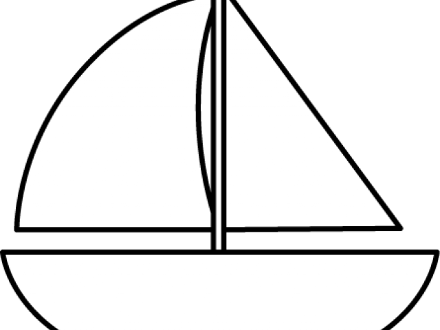 Download Sailboat Clipart Black And White - Circle - Clipartkey