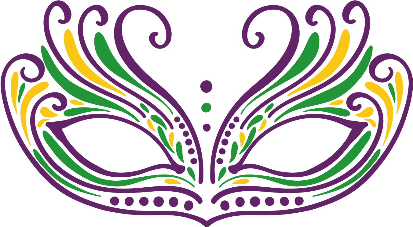 Download Silhouette Mardi Gras Mask - ClipartKey