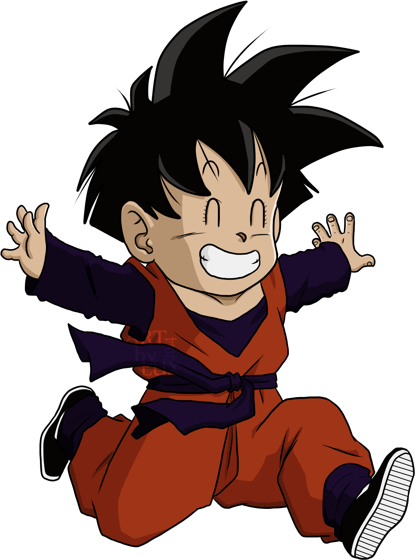 Download Goku Clipart Injured - Chiyo Dragon Ball Z - ClipartKey