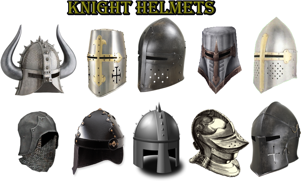 Download Transparent Medieval Helmet Png - Knight Helmets - ClipartKey