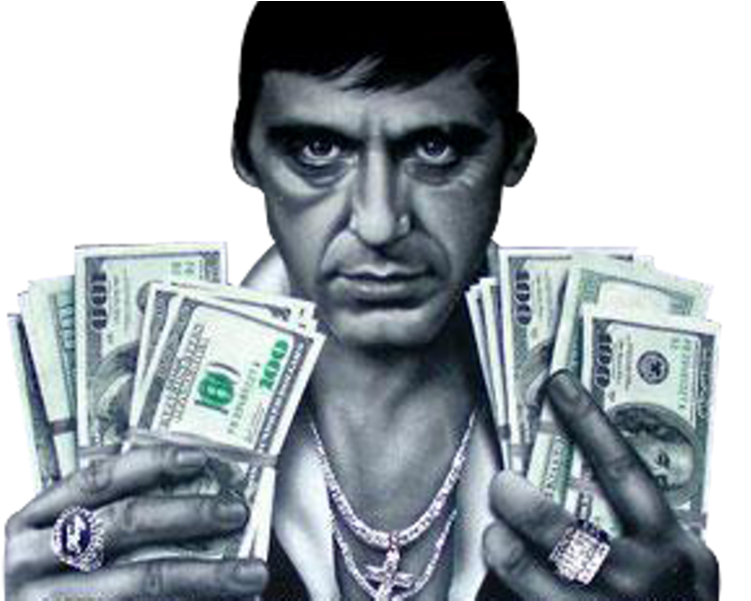 Download Transparent Scarface Png - Tony Montana Png - ClipartKey