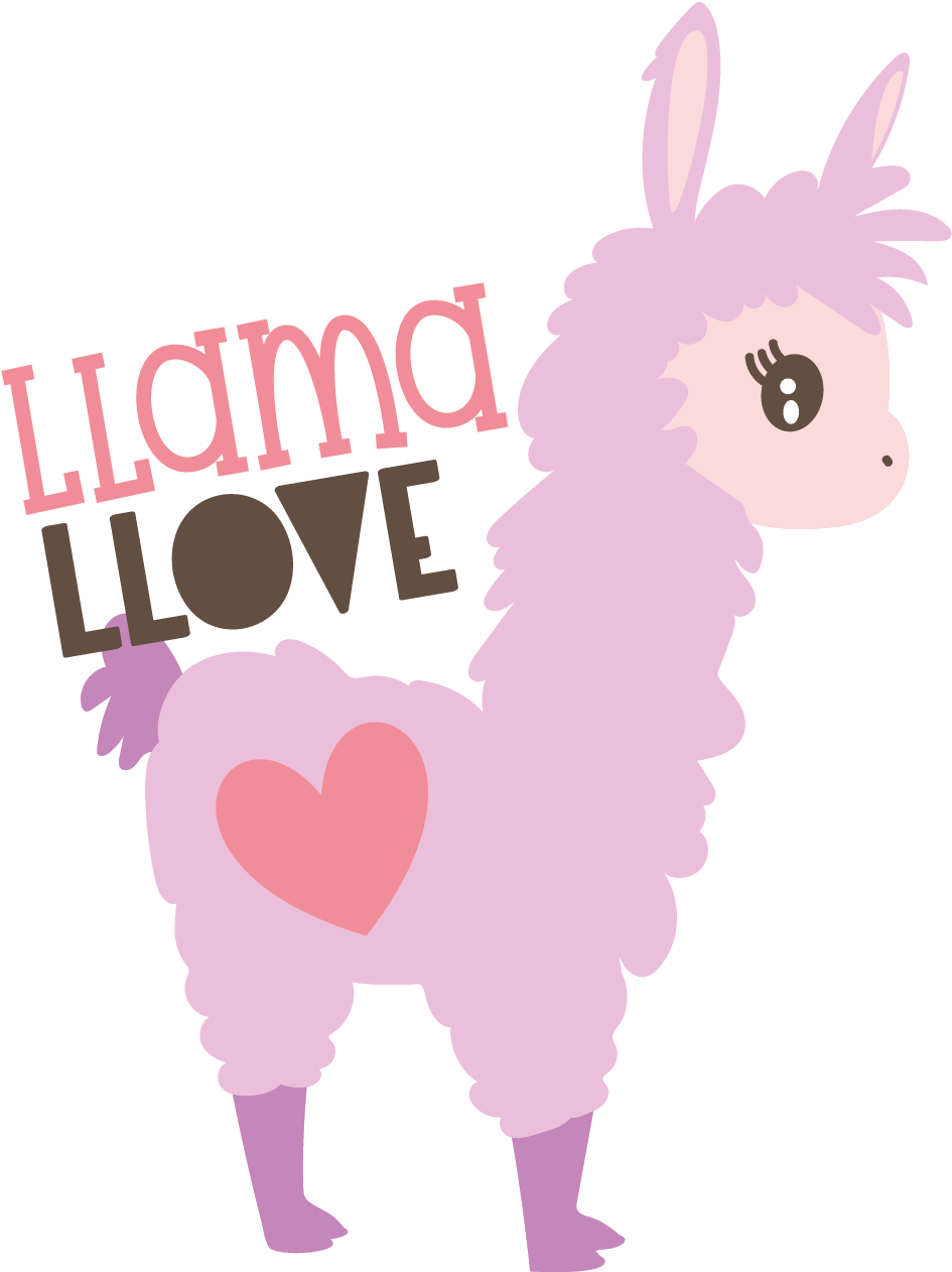 Download Llma Love - Transparent Llama Clipart - ClipartKey