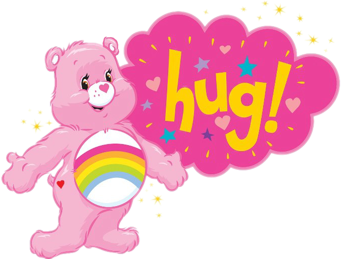 Download Pink Care Bear Hug Clipart , Png Download - Care Bear Cheer Up ...