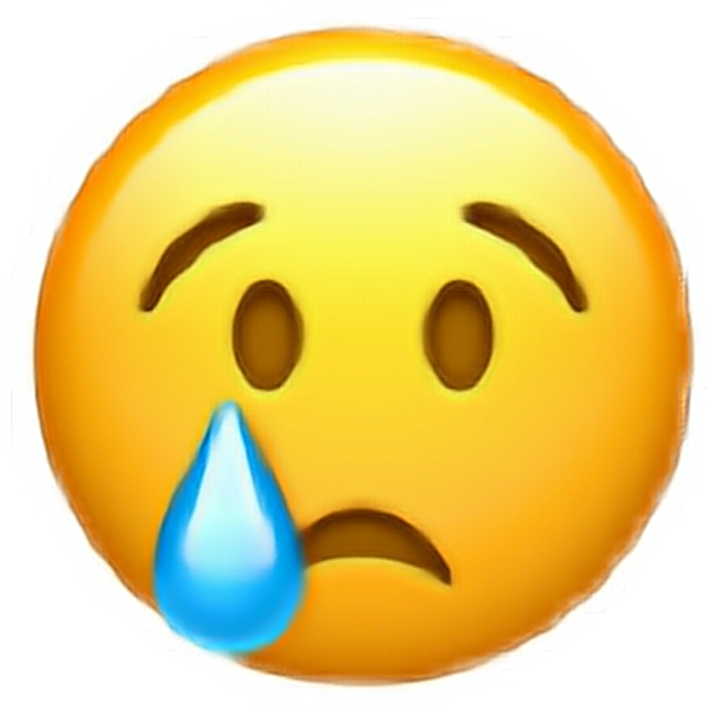 Download Sad Face Emoji Clipart , Png Download - Crying Emoji - ClipartKey