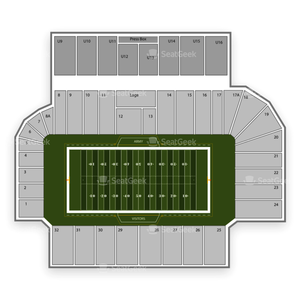 Download Michie Stadium Seating Chart Army Football Stadium - Dallas 