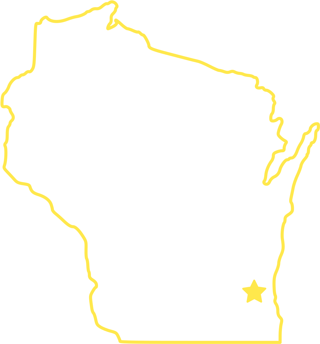 Download Transparent Wisconsin Outline Png - State Of Wisconsin ...