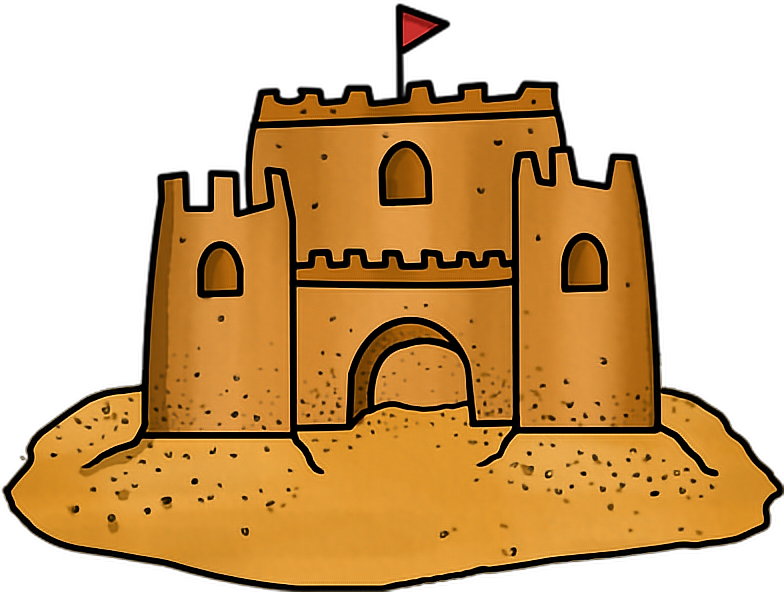 Download Transparent Cute Sand Castle Clipart - Sand Castle Clipart Png ...