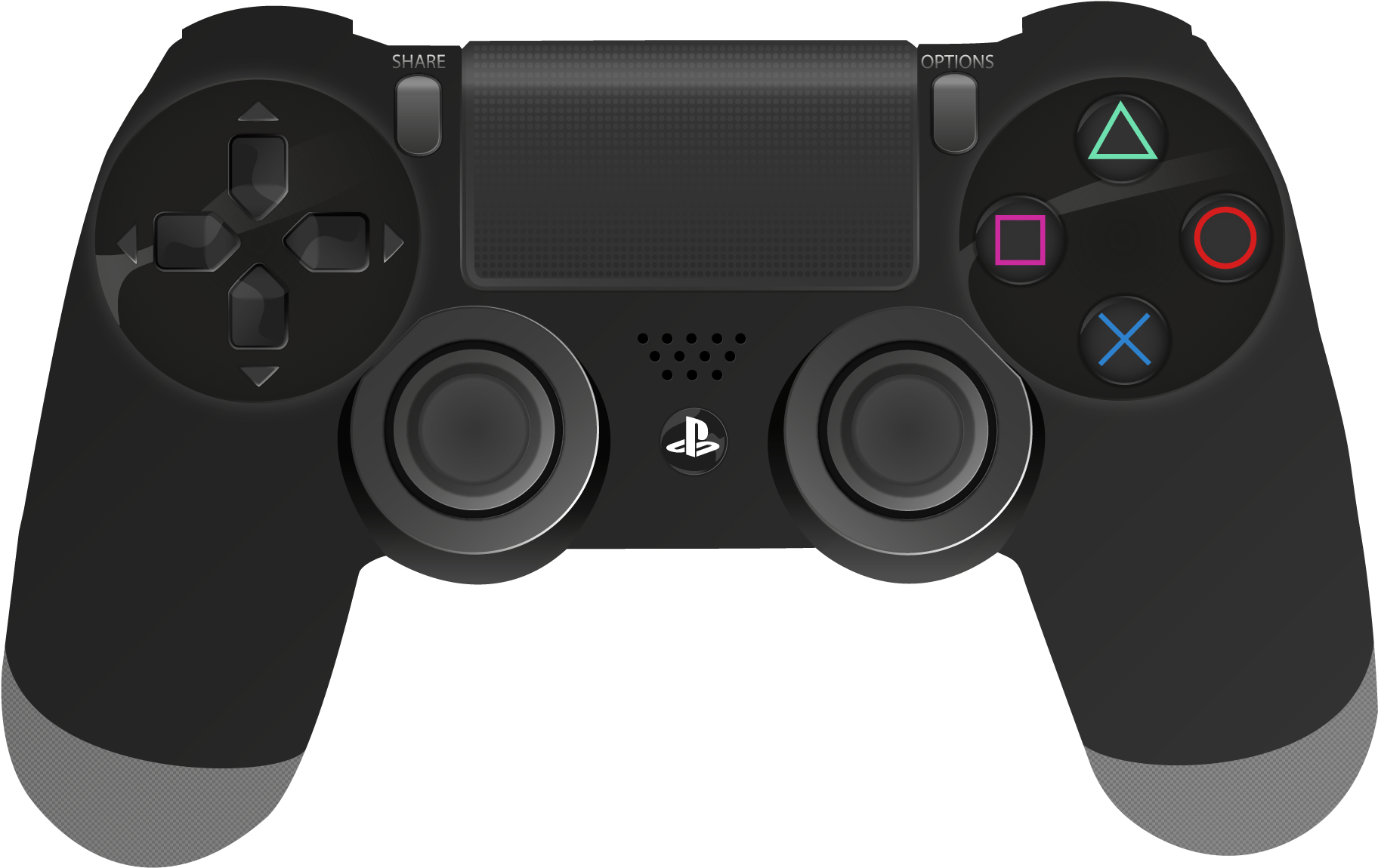 Gaming controllers. Ps4 Gamepad vector. Dualshock 4 PLAYSTATION Art арт. Джойстик ps4 на прозрачном фоне. Ps4 Dualshock 4 PNG.