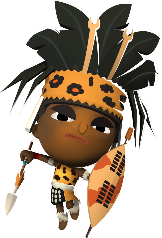 Download Transparent Prayer Warrior Clipart - Zulu Warrior Face Paint ...