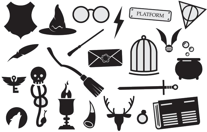 Download Harry Potter Large Set Of Sorcery Wizard Icons Free - Harry ...