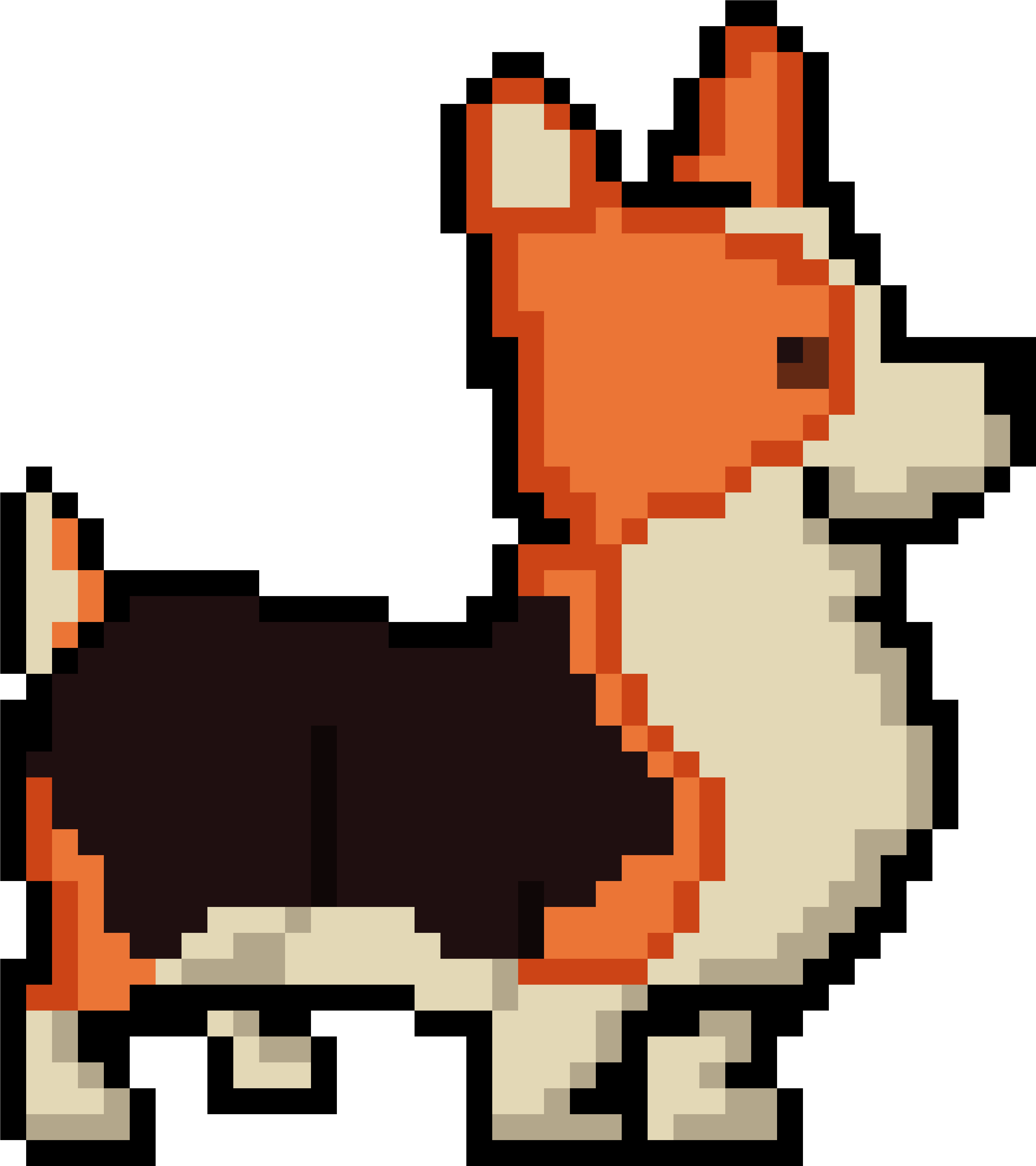 Download Minecraft Corgi Pixel Art Clipartkey