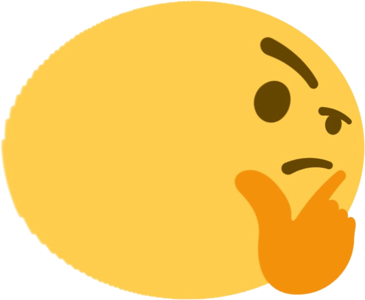 Download Clip Art Discord Thinking Emoji Clipartkey