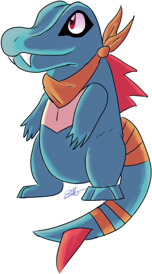 Download Art,animated - Mystery Dungeon Totodile - ClipartKey