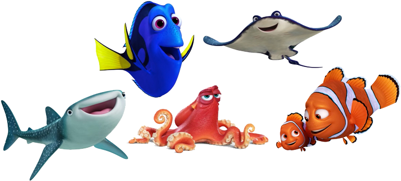 Download Finding Dory Characters Png - Finding Dory Nemo Png - ClipartKey