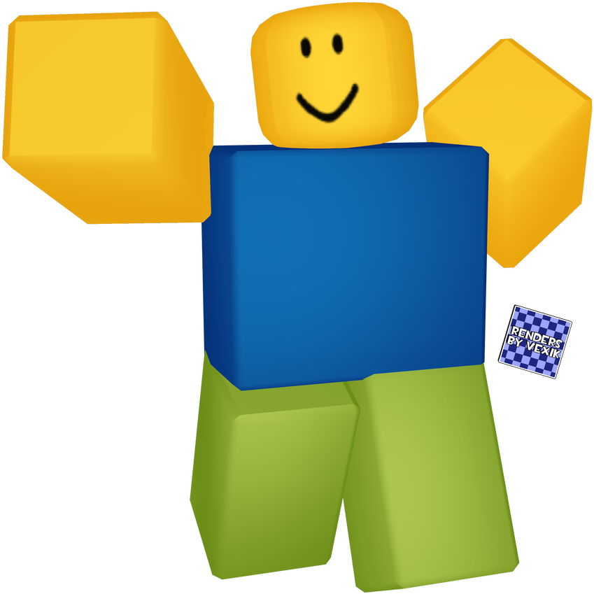 Download Roblox Noob Render Png - ClipartKey