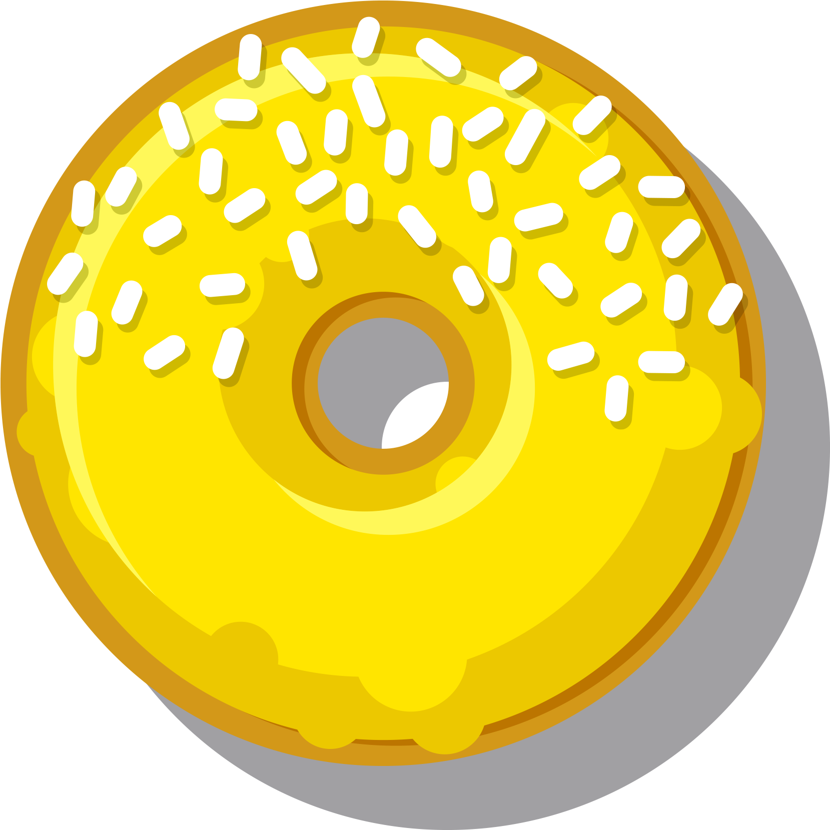 Download Transparent Donuts With Dad Clipart - Yellow Donut Png ...