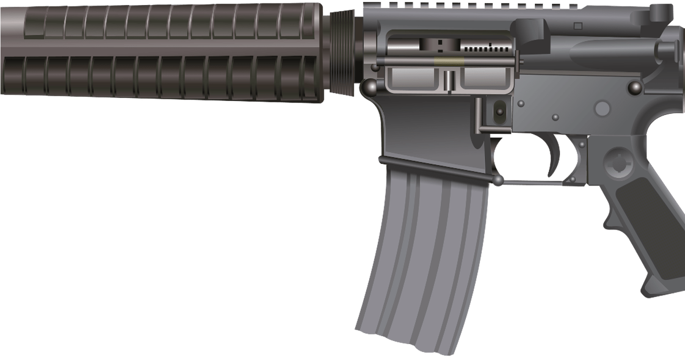 Download Transparent Ar-15 Clipart - Gun Ar 15 Png - ClipartKey